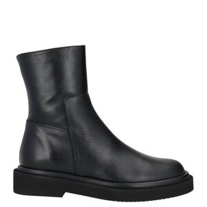 Paloma Barceló Black Leather Platform Ankle Boots